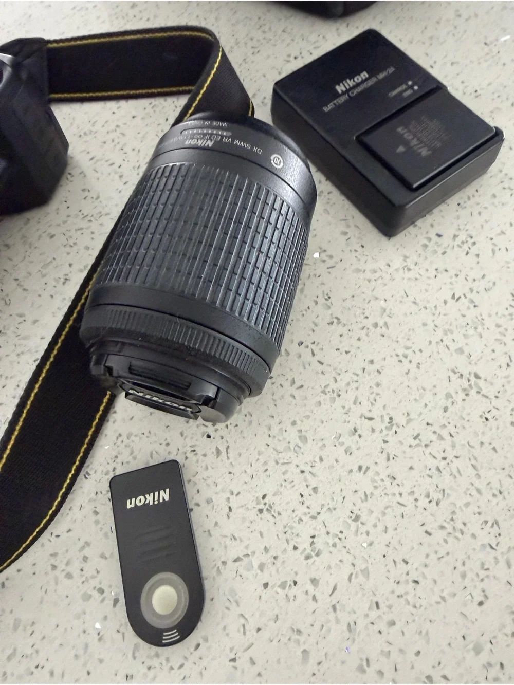 Nikon D3200 Black Camera Kit with Two Black Lenses and Carry Bag